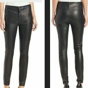 MOTHER- The Looker high waisted faux leather pants